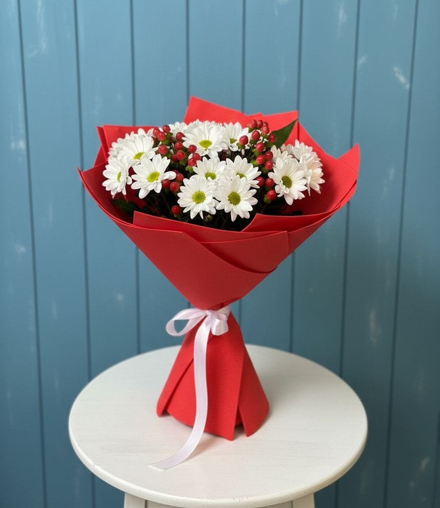 Букет цветов из: Хризантемы в Арбаж