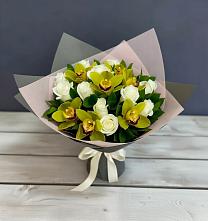 Букет цветов из:  Орхидеи и Розы в Арбаж