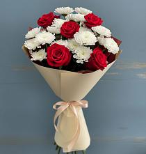 Букет цветов из:  Розы и Хризантемы в Арбаж