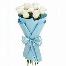 Букет 7 белых роз Проуд в Арбаж