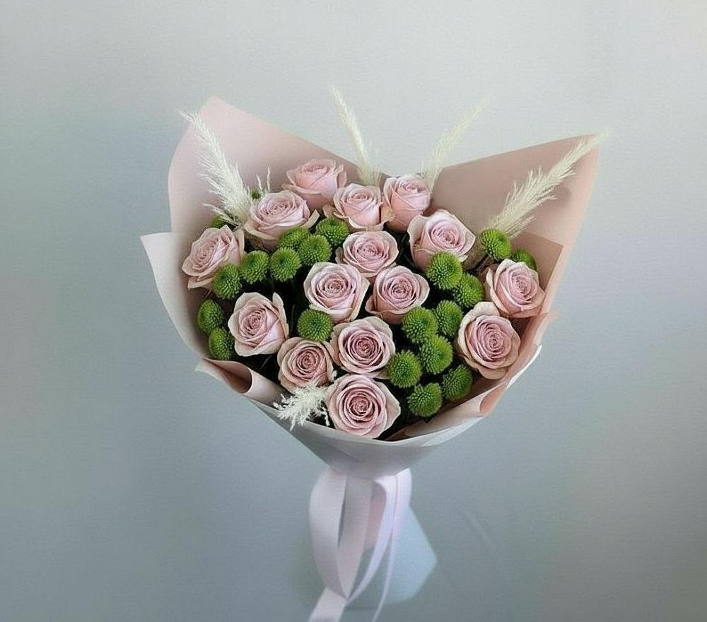 Букет цветов из: Розы и Хризантемы в Арбаж