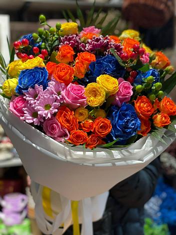 Букет цветов из: Розы и Хризантемы в Арбаж