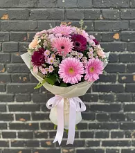 Букет цветов из:  Герберы и Хризантемы в Арбаж