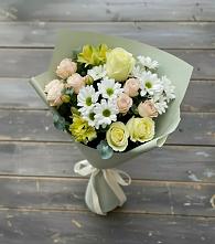 Букет цветов из:  Альстромерии, Розы и Хризантемы в Арбаж