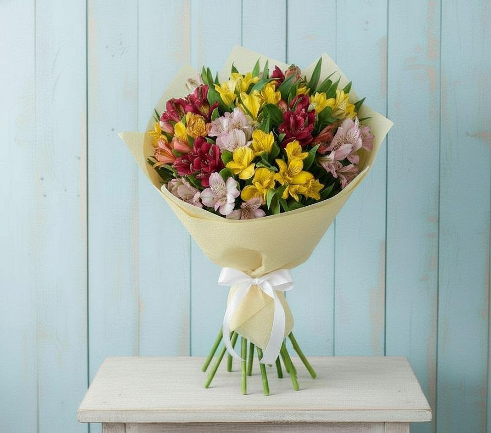 Букет цветов из: Альстромерии в Арбаж