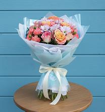 Букет цветов из:  Хризантемы и Розы #REPLACE_PRED# Арбаж